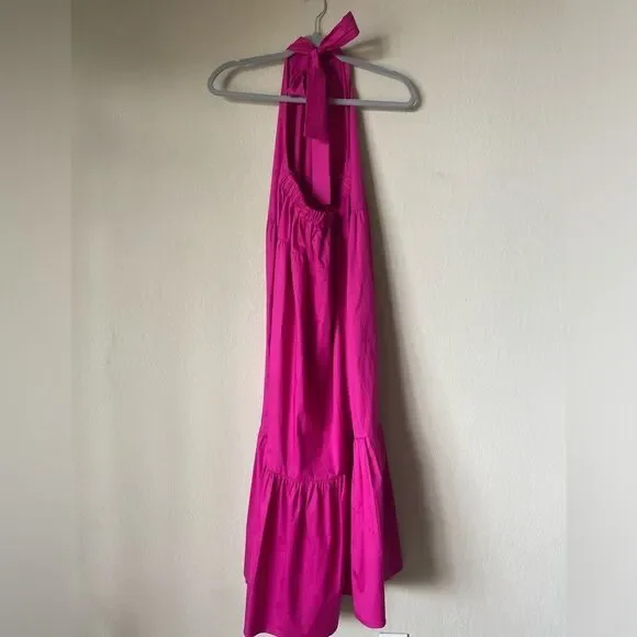 NWT Monica Nera Demi Midi Pink Dress Orchid Flower Size S - Picture 11 of 11